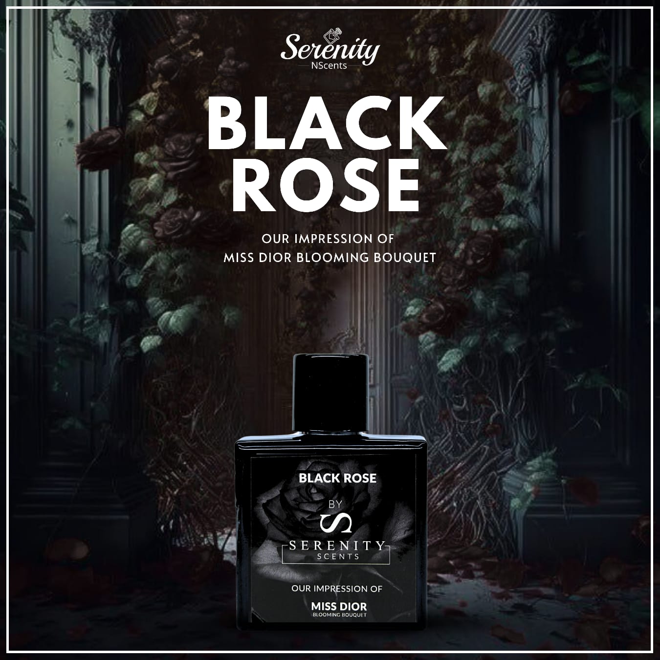 BLACK ROSE – Inspired by Miss Dior